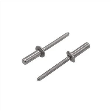 Rebites pop de extremidade fechada de aço inoxidável