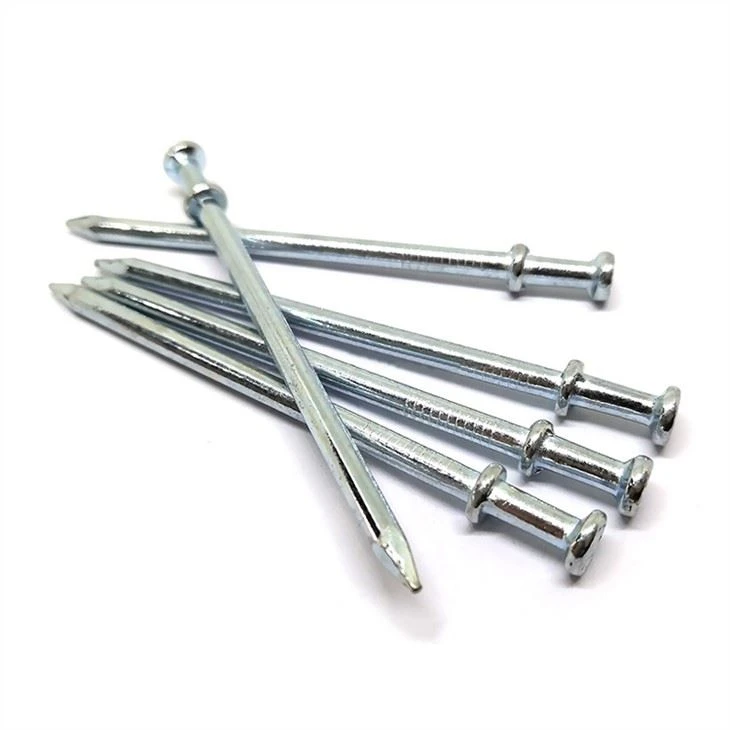 Pregos de cabeça dupla galvanizados